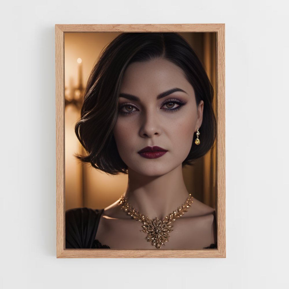 Poster Lady dimitrescu fatale – affiche Resident Evil (vue 4)